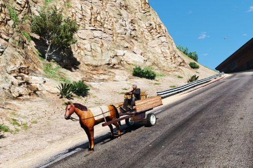 Charrete - Horse-Drawn Wagon with Soundsystem